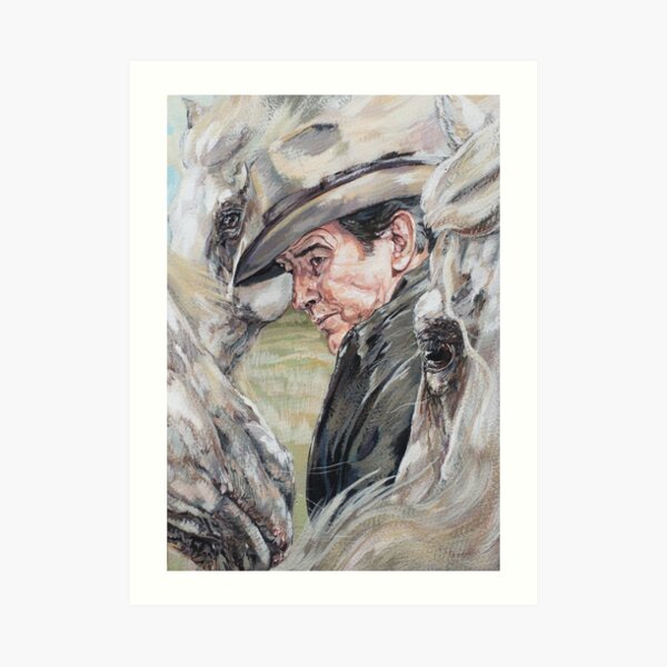 "Pierce Brosnan Ponies" Art Print for Sale by AKHevonen Redbubble