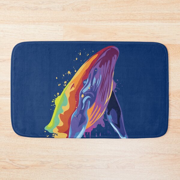 Item preview, Art Splash Colorful Whale designed and sold by ShikitaMakes.