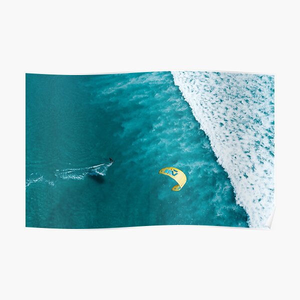Kitesurf Print | Ocean Love | Waves Poster