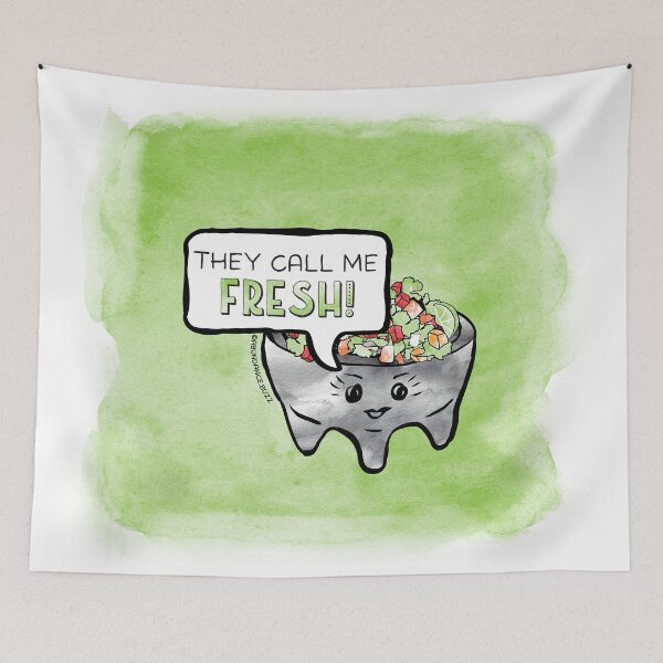 Item preview, Humor Novelty Graphic "They Call Me Fresh" Pico de Gallo with Background designed and sold by abundance. buzz by Heidi Boyd.