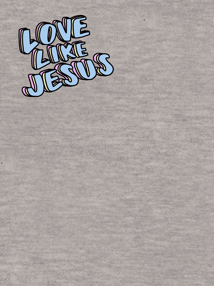 Thumbnail 5 von 5, Leichter Hoodie, Liebe wie Jesus designt und verkauft von cecilyjean.