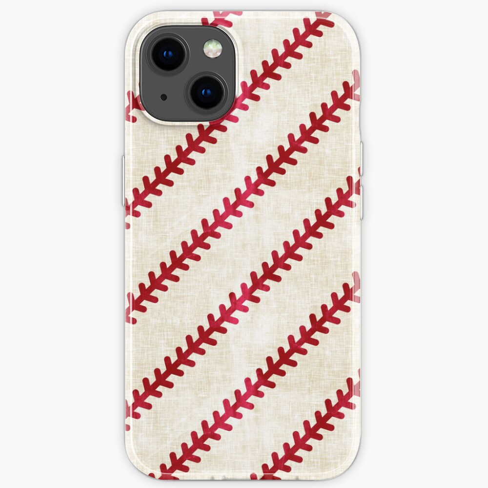 Vintage Baseball - baseball stitch iPhone Case