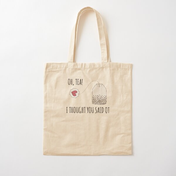 Funny Occupational Therapy Tea Lover Design Cotton Tote Bag