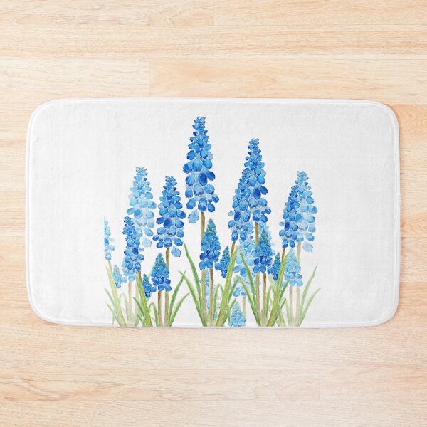 Item preview, blue grape hyacinth forest  designed and sold by ColorandColor.