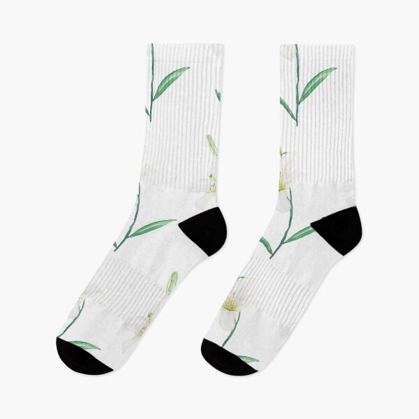 Item preview, hand painted white lily watercolor  designed and sold by ColorandColor.