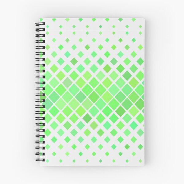 Item preview, Green diagonal squares white pattern designed and sold by tetibright.