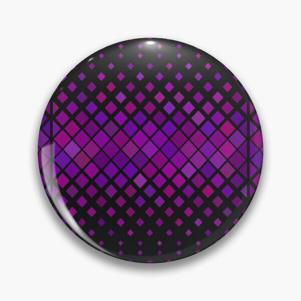 Item preview, Purple diagonal squares black pattern designed and sold by tetibright.
