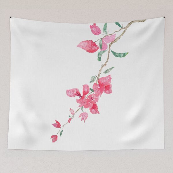 Item preview,  hand painted Reddish Pink Bougainvillea flower watercolor  designed and sold by SelenePaintings .