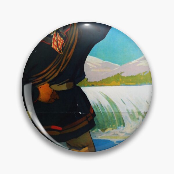 Item preview, Sweden Lappland vintage travel poster designed and sold by stickart-marek.