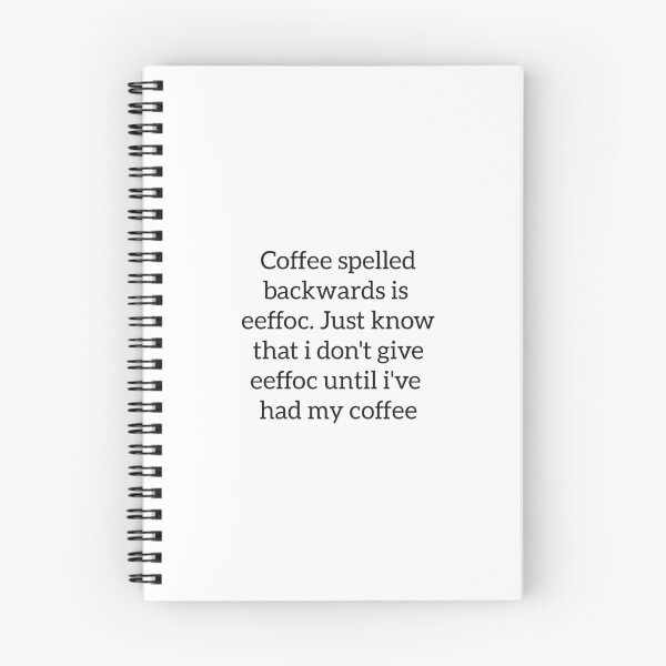 Item preview, Coffee Eeffoc Funny Cute coffee lover quote designed and sold by Minimalist Quotes and Sayings.