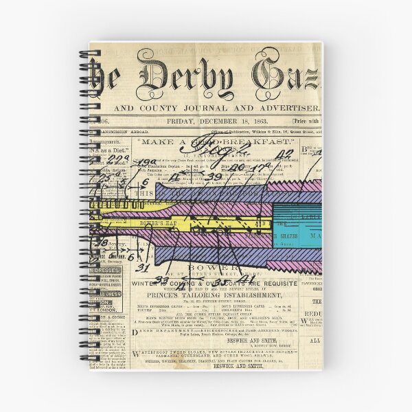 Item preview, Colorful pen on The Derby Gazette magazine 1 designed and sold by drawspots.