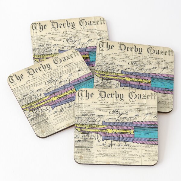 Item preview, Colorful pen on The Derby Gazette magazine 1 designed and sold by drawspots.