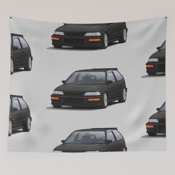 Item preview, Civic EF hatch black  designed and sold by ArtyMotive.