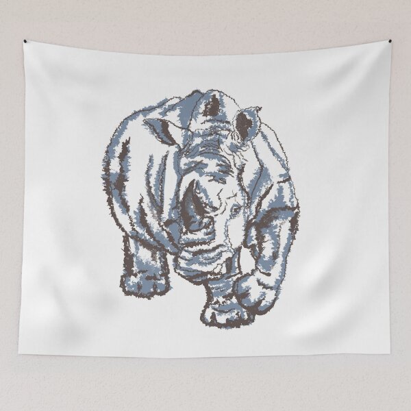 Item preview, Endangered African Rhino designed and sold by DebbieJoyArt.