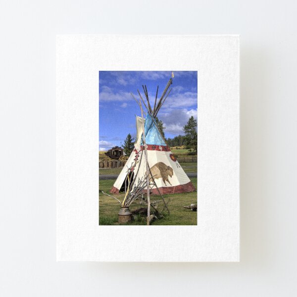 Teepee Canvas Mounted Print