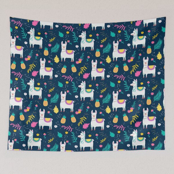 Item preview, Cute Llama Summer Pineapple Pattern for Kids designed and sold by TangoCharlieNZ.