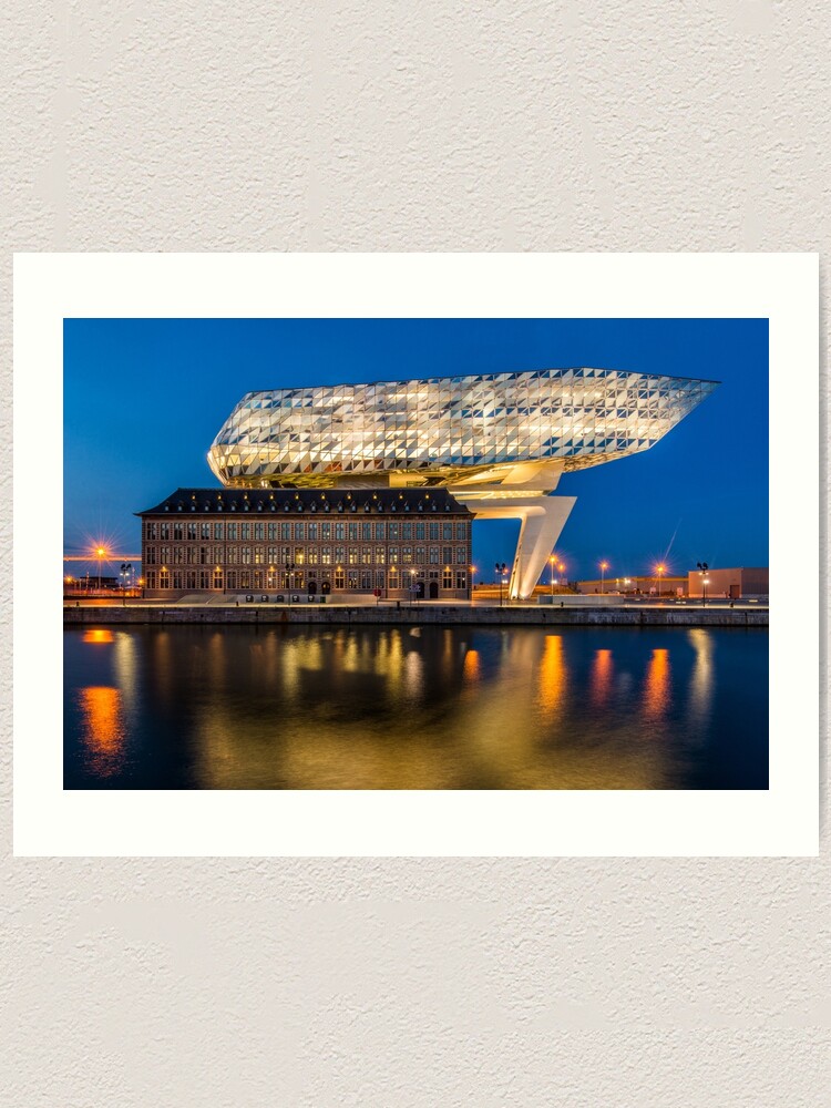 Alternate view of Antwerp Havenhuis Art Print
