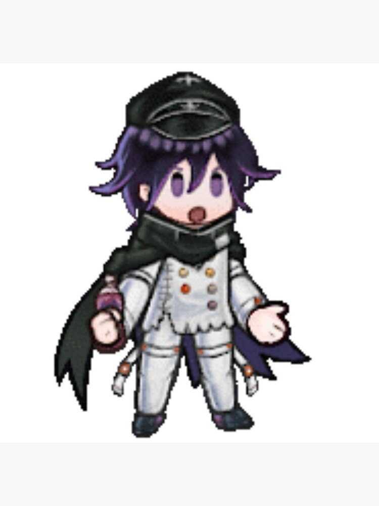 Kokichi Ouma With Cape And Fanta Pixel Art Art Print By Ellalune