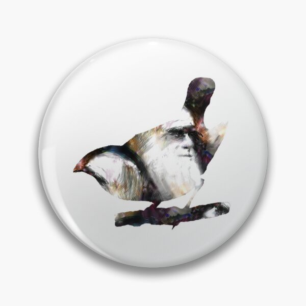 Item preview, Female Large Ground Finch with Charles Darwin designed and sold by weavernap.
