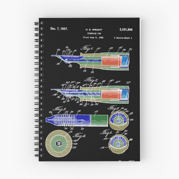 Item preview, Pen art Old Mid Century Patent Colorful art 11 designed and sold by drawspots.