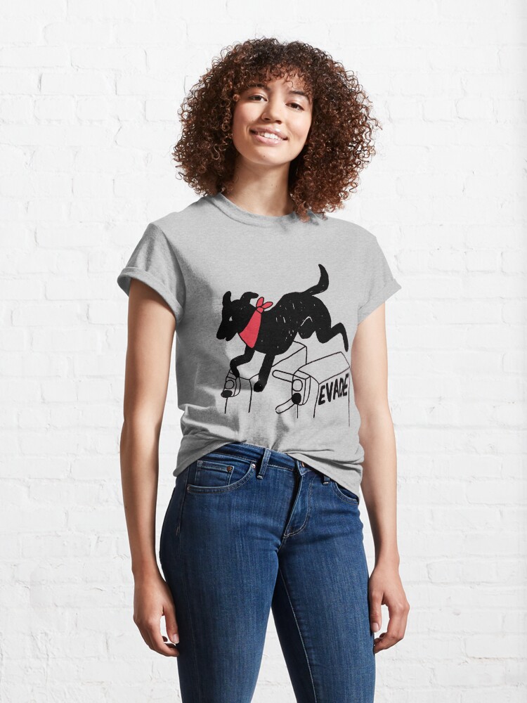 Alternate view of Negro Matapacos Riot Dog - Protest, Fare Evasion, Street Art Classic T-Shirt