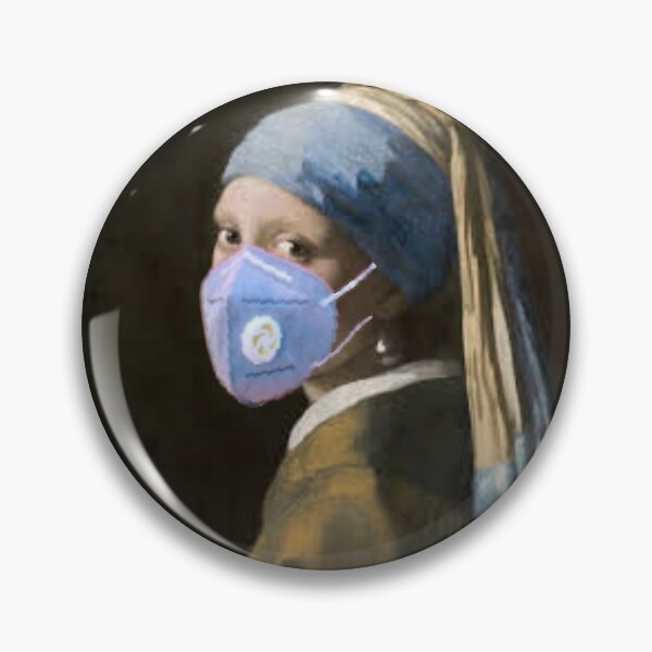 Item preview, Girl with a mask and a pearl earring. designed and sold by monkeybiter.