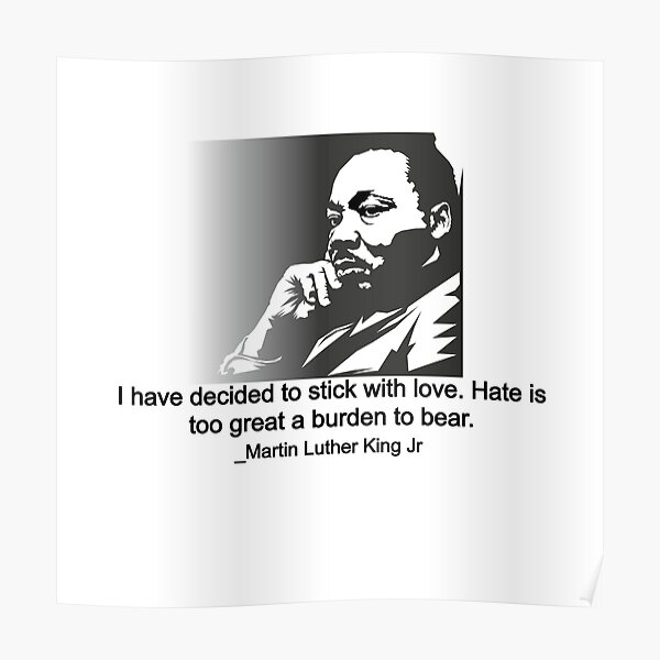 Martin Luther King Jr Posters Redbubble