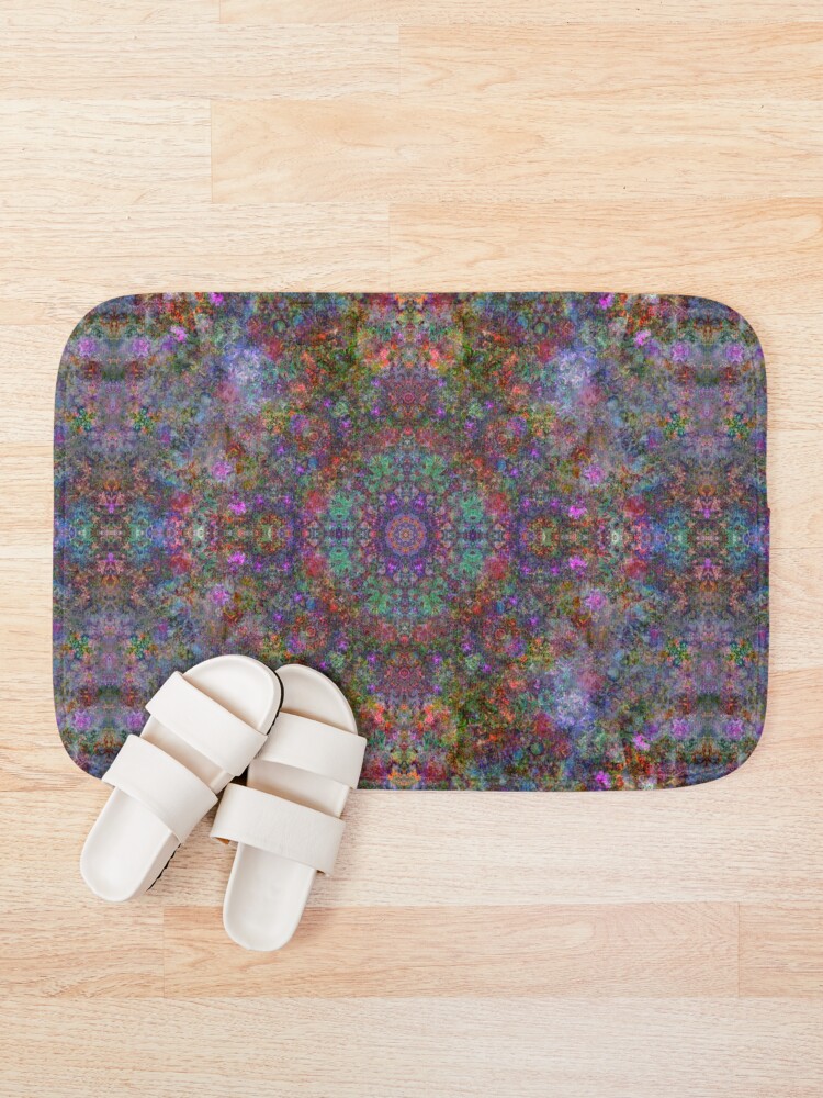 Thumbnail 1 of 6, Bath Mat, Patterns Over Patterns. Large. designed and sold by MindTravel.