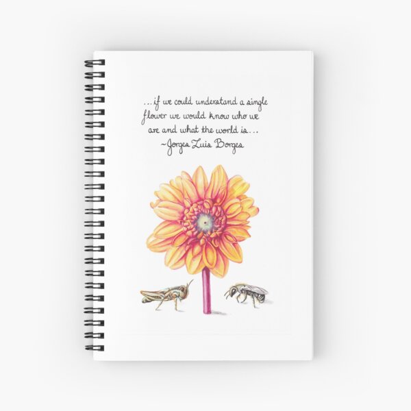 Single Flower Spiral Notebook