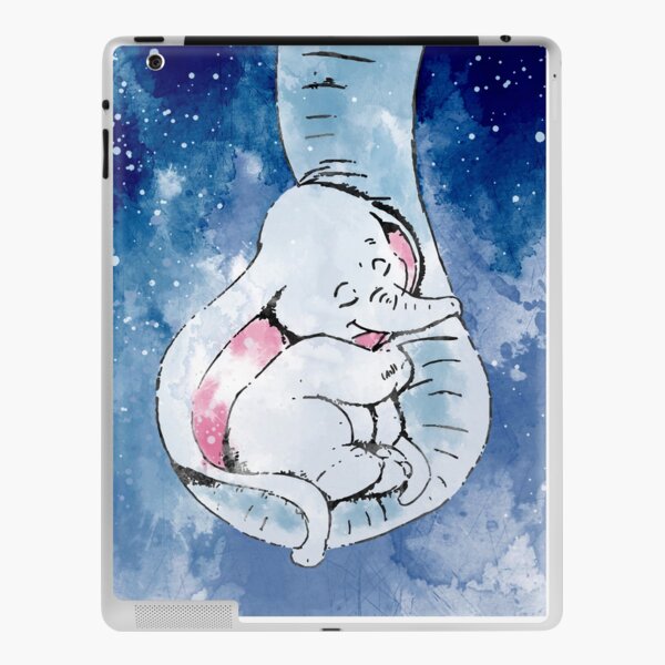 Dumbo and his mother, Mother and baby elephant iPad Skin