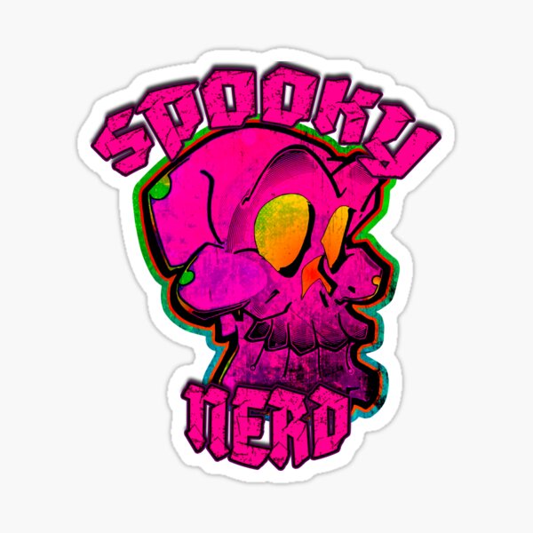 Spooky Nerd Sticker