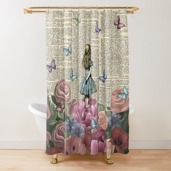 Alice In Wonderland - Wonderland Garden Shower Curtain