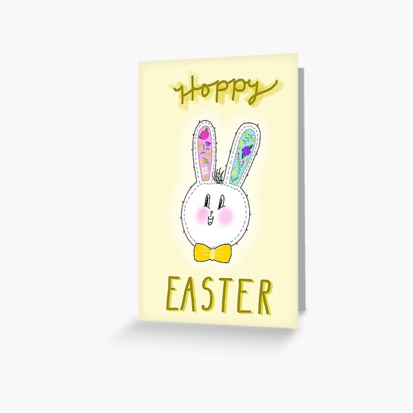 Hoppy Easter Bunny Greeting Card