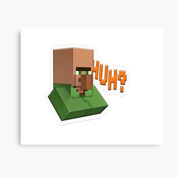 Minecraft Game Civilian Canvas Print