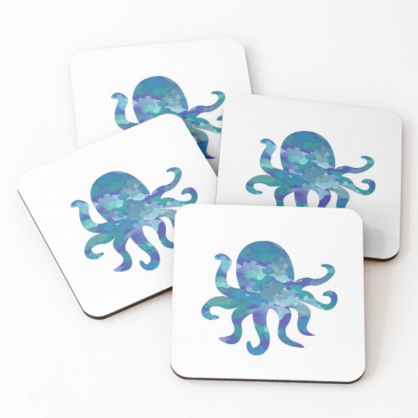 Item preview, Oily Octopus in Blue Tones designed and sold by PlaidAssPrints.