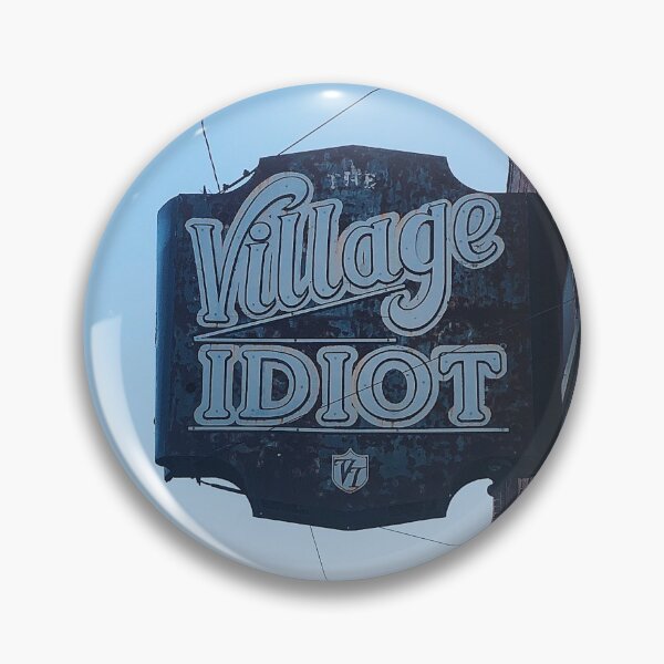 Item preview, The Village Idiot bar sign designed and sold by offdutyplaces.