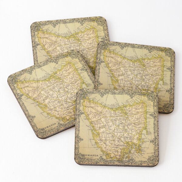 Item preview, Antique Map Of Tasmania With Frame designed and sold by PartridgeDesign.