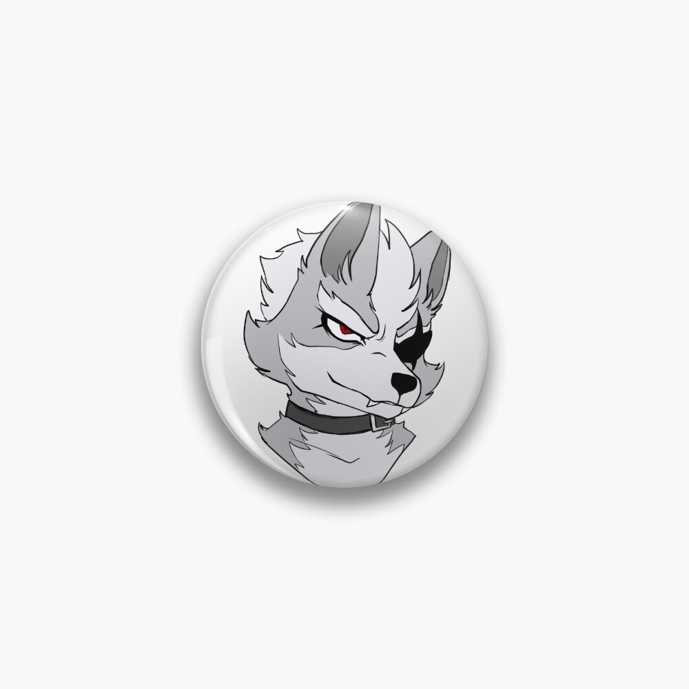 Badge épingle Loup En étain - Visage De Loup Hurlant - Broche Pour Revers, Chapeau, Cravate Ou Manteau