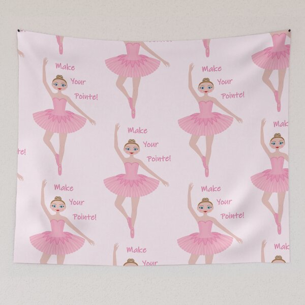 Item preview, Make Your Pointe! Pretty Ballerina in Pink designed and sold by tandaleah.