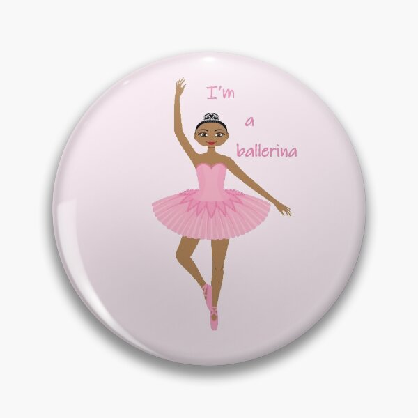 Artikelvorschau, Ich bin eine Ballerina Hübsche schwarze Ballerina in Pink entworfen und verkauft von tandaleah.