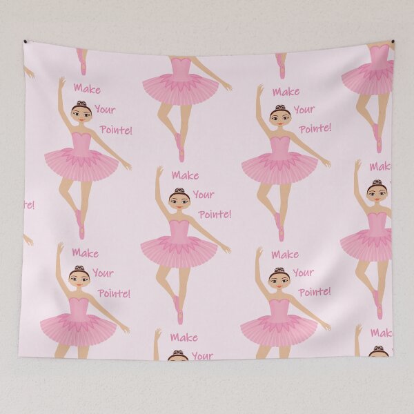Item preview, Make Your Pointe! Pretty Latina Ballerina in Pink designed and sold by tandaleah.