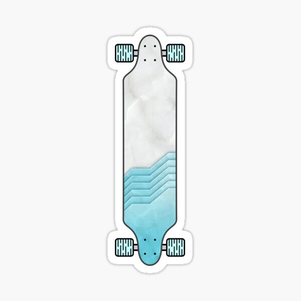 Artikel-Vorschau von Longboard Geometrisch Marmor, designt und verkauft von Fangpunk.