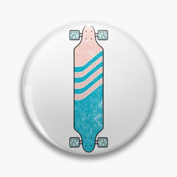 Item preview, Longboard Pink Turquoise designed and sold by Fangpunk.