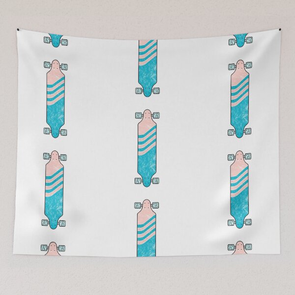 Item preview, Longboard Pink Turquoise designed and sold by Fangpunk.