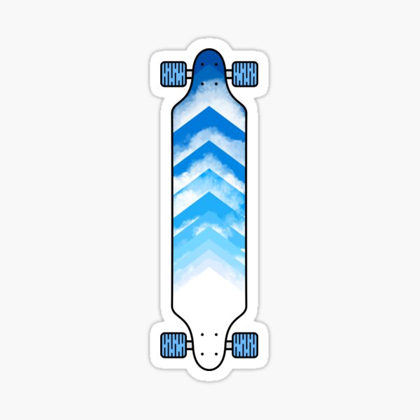 Artikel-Vorschau von Longboard Blauer Himmel, designt und verkauft von Fangpunk.