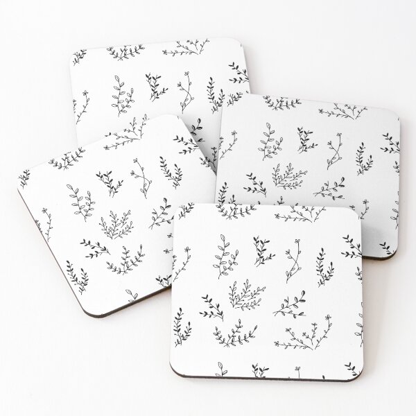 Item preview, Flowers pattern black and white designed and sold by Nezumi98.