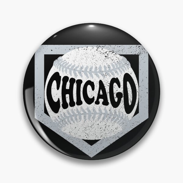 Item preview, Chicago Baseball and Diamond - Black and Gray designed and sold by MulletHappens.