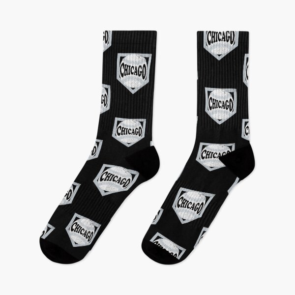 Item preview, Chicago Baseball and Diamond - Black and Gray designed and sold by MulletHappens.