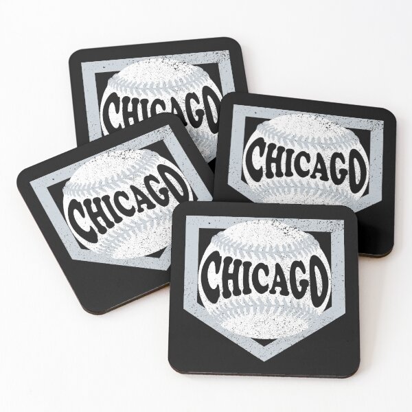 Item preview, Chicago Baseball and Diamond - Black and Gray designed and sold by MulletHappens.