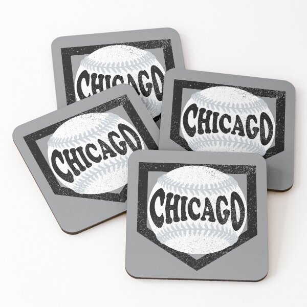 Item preview, Chicago Baseball and Diamond - Gray and Black designed and sold by MulletHappens.